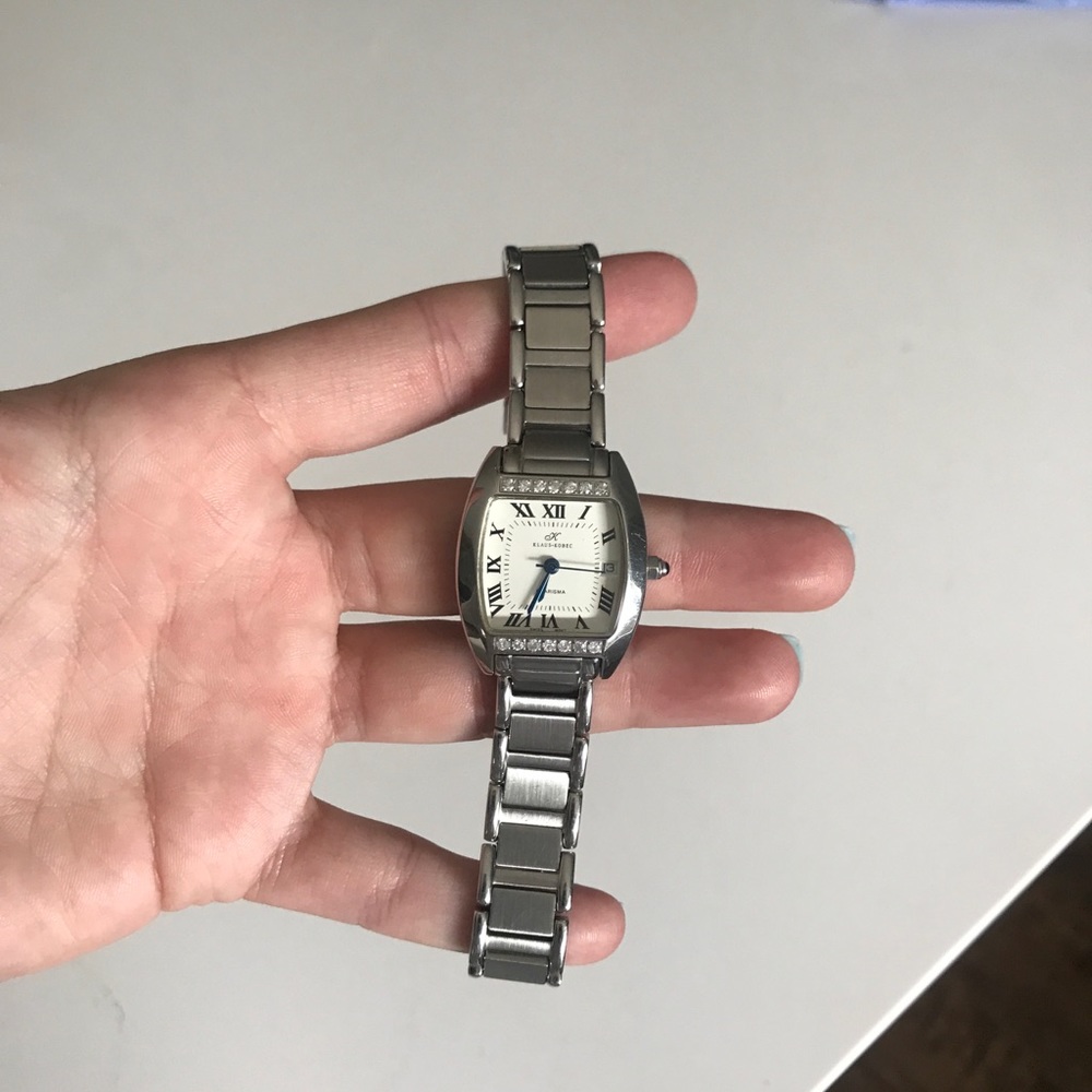 Klaus Kobec Stainless Steel Charisma Diamond Watch